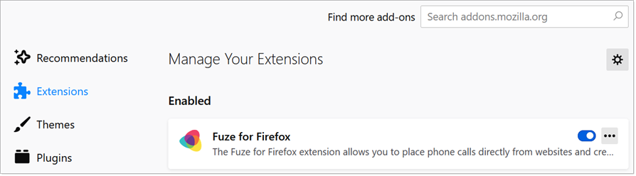 Fuze for Firefox Enable Disable Uninstall2.png